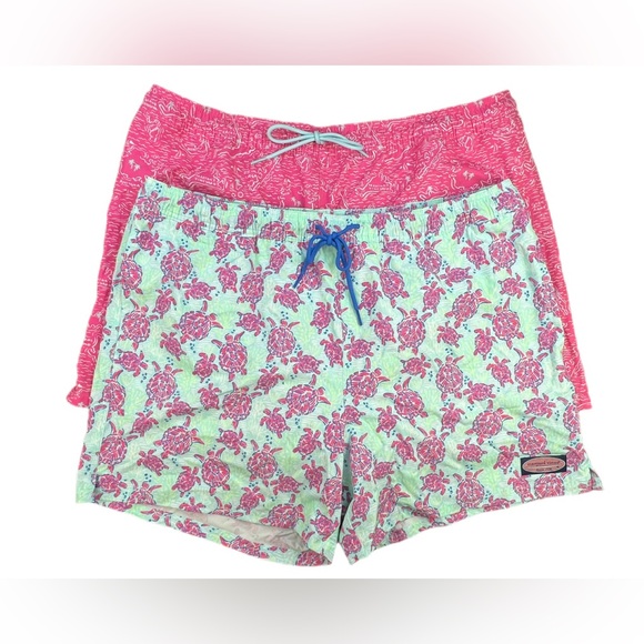 NWT VINEYARD VINES Men’s 5’’ Lined Swim Trunks *2 PAIR* - XL
